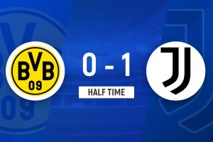 半场-胡尔梅斯谢幕战坎比亚索破门 尤文图斯1-0多特蒙德