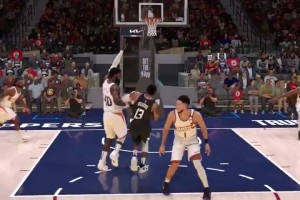 在丝滑这方面，真的很权威！球迷在2K中熟练操作保罗-乔治